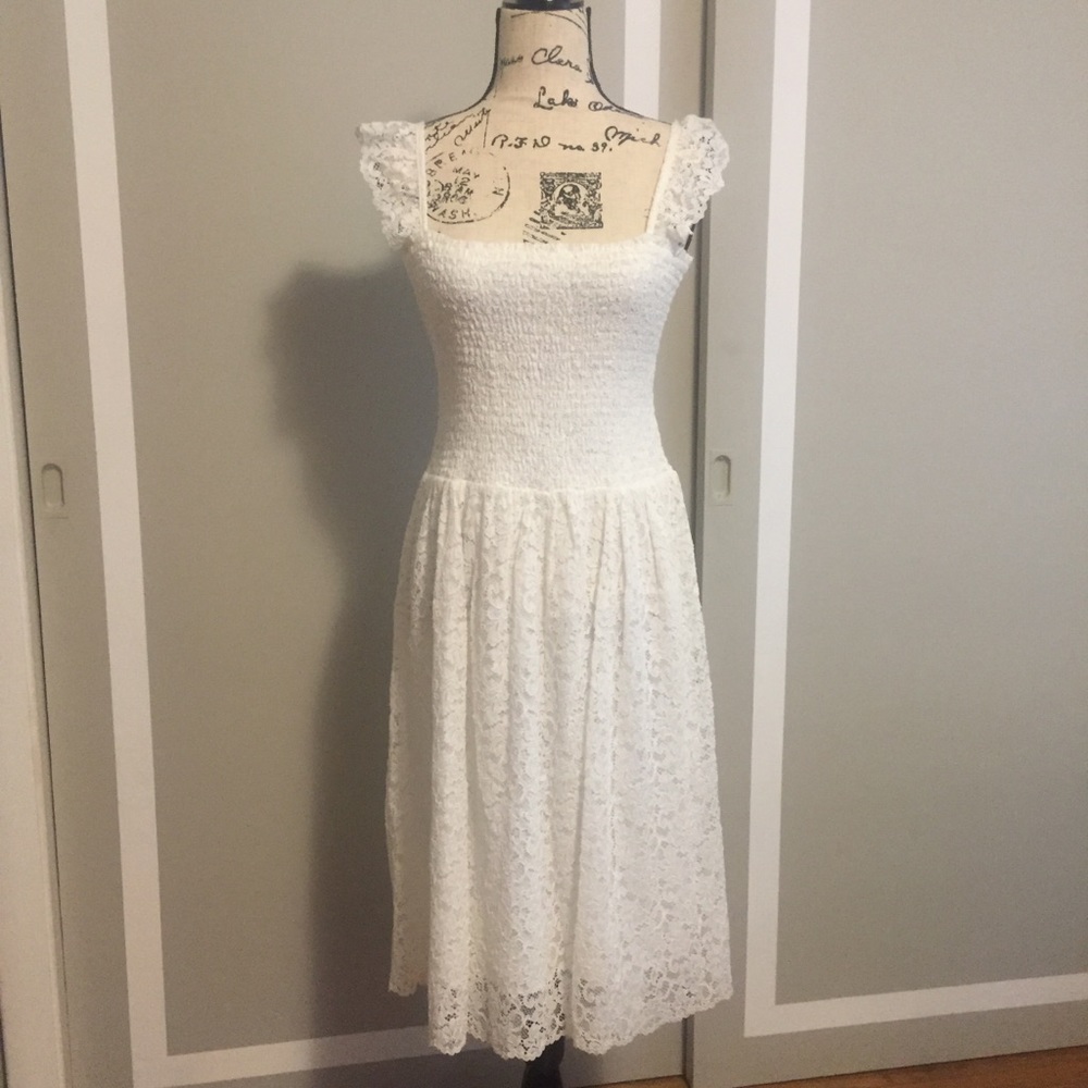 Anthropologie Maeve Anastasi Smock Lace Dress S - Picture 2 of 6